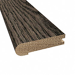 Prefinished Gray Fox Oak Hardwood 3/4 in thick x 3.125 in wide x 78 in Length Stair Nose